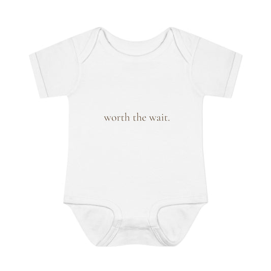 worth the wait. | Minimalist Baby Bodysuit