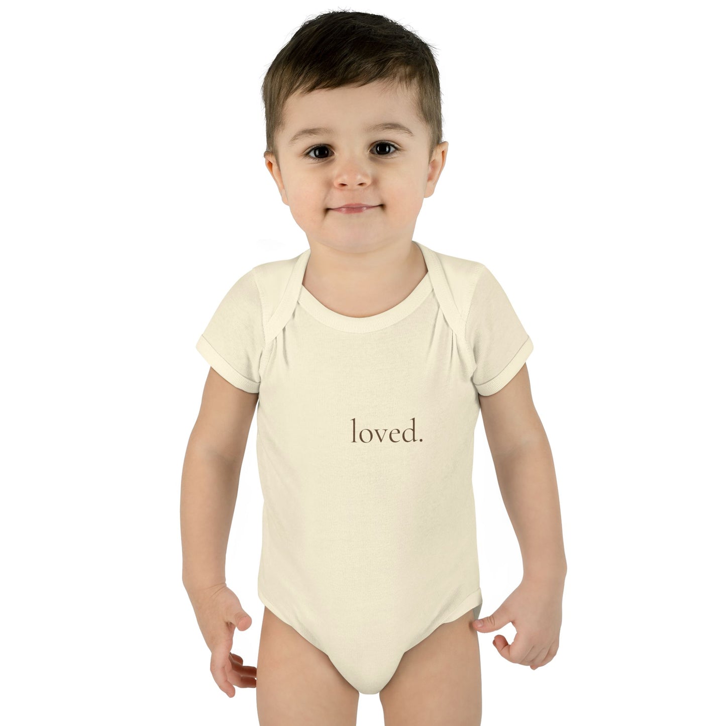 loved. | Minimalist Baby Bodysuit