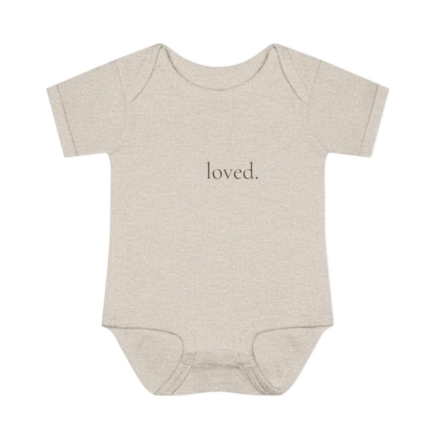 loved. | Minimalist Baby Bodysuit