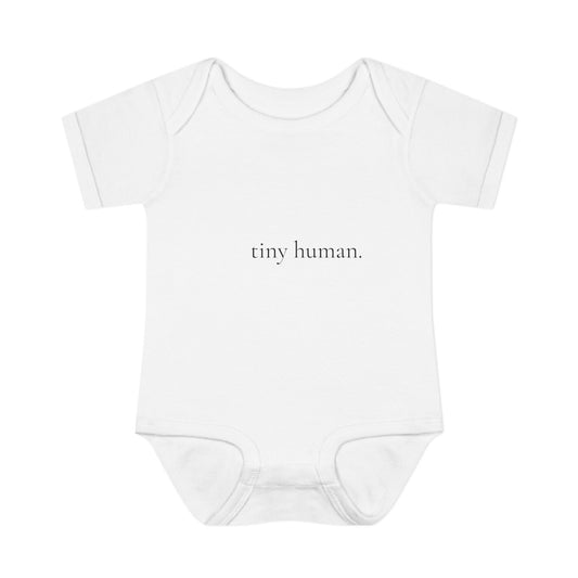 tiny human. | Minimalist Baby Bodysuit