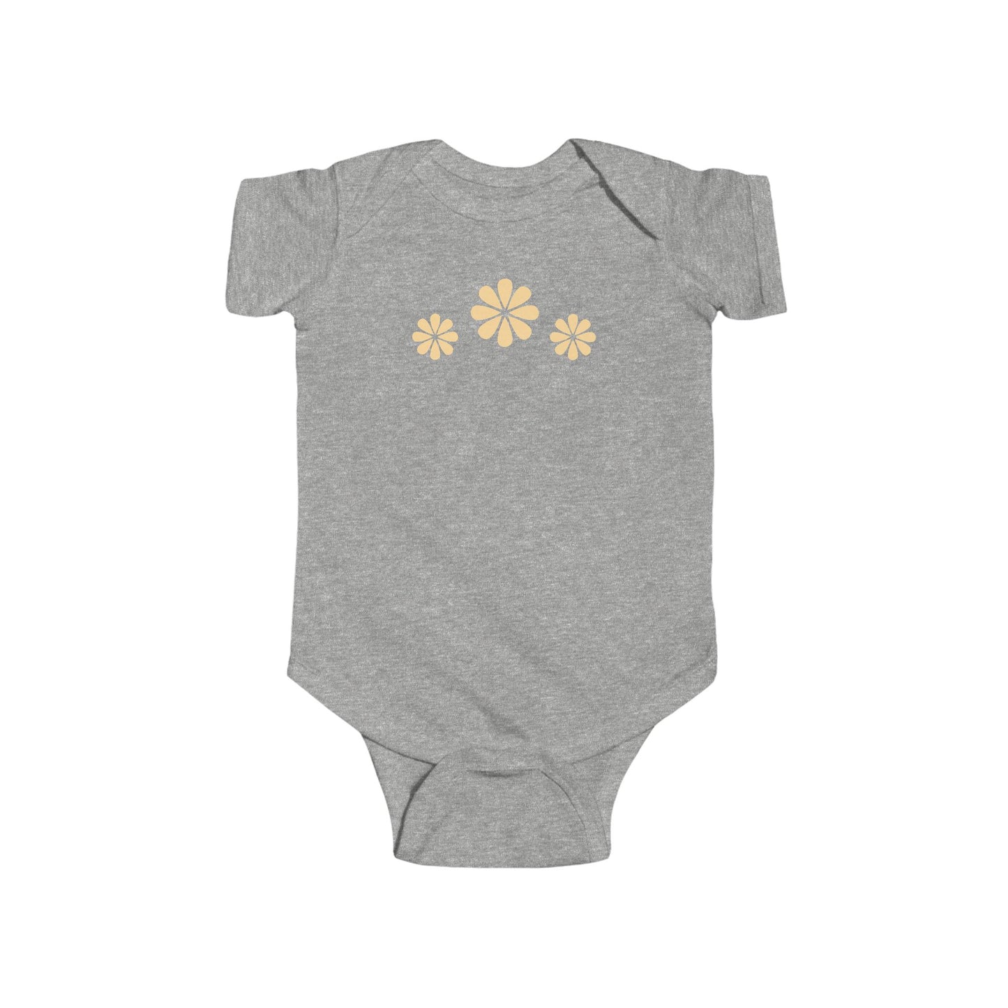 Infant Bodysuit with Yellow Floral Trio – Cute Baby Onesie