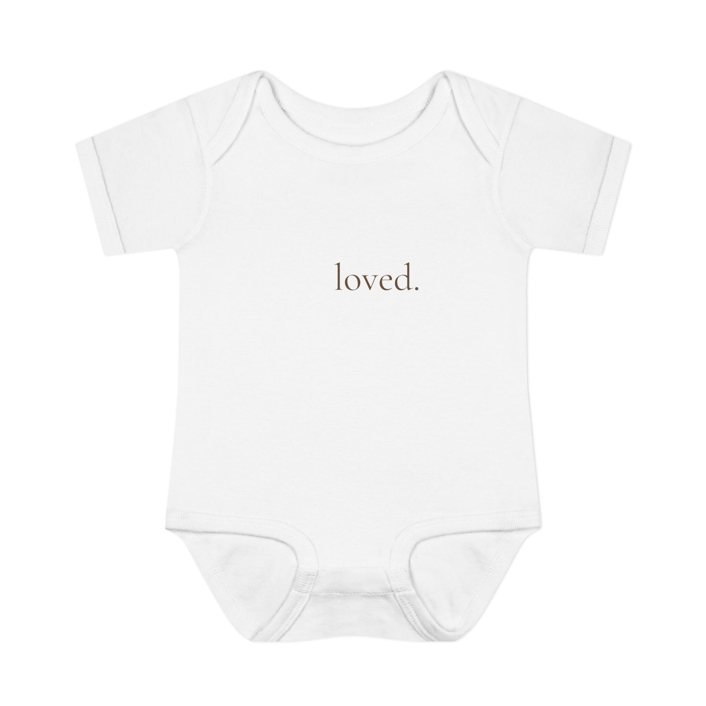 loved. | Minimalist Baby Bodysuit