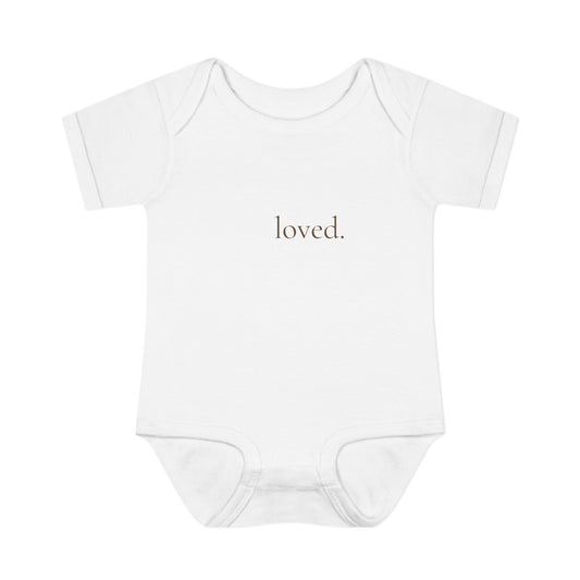 loved. | Minimalist Baby Bodysuit