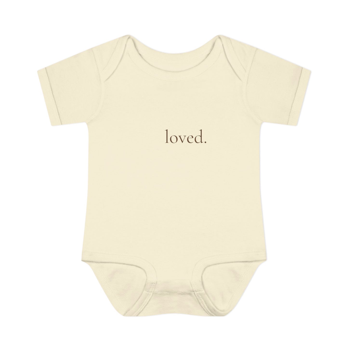 loved. | Minimalist Baby Bodysuit